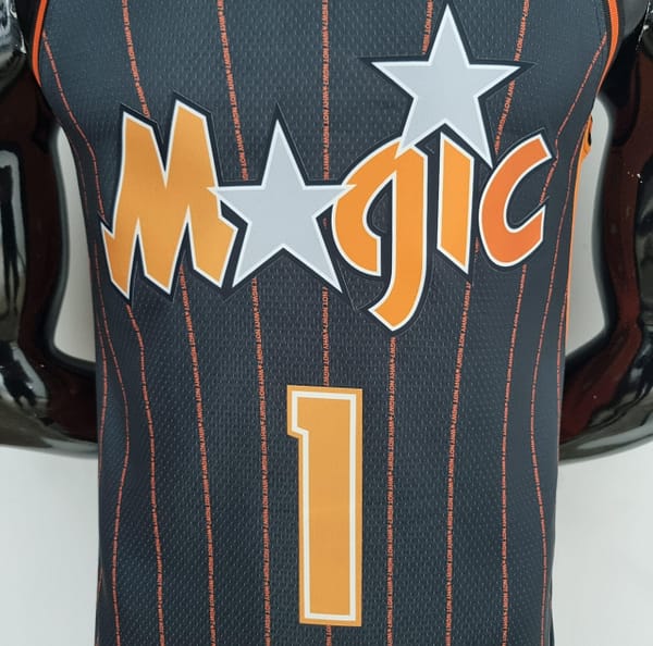 2022 Season McGrady #1 Orlando Magic City Edition NBA Jersey - Image 10