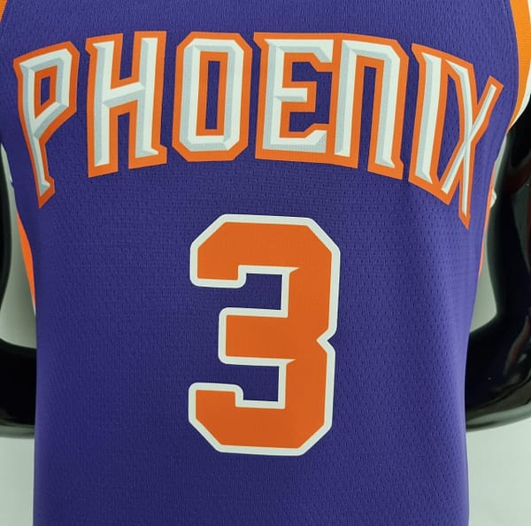 75th Anniversary Paul #3 Phoenix Suns Purple NBA Jersey - Image 8