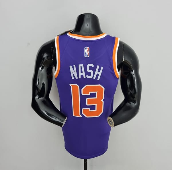 75th Anniversary Nash #13 Phoenix Suns Purple NBA Jersey - Image 5