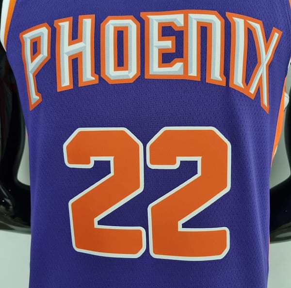 75th Anniversary Ayton #22 Phoenix Suns Purple NBA Jersey - Image 7
