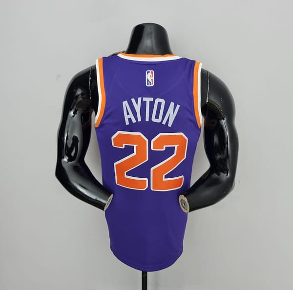 75th Anniversary Ayton #22 Phoenix Suns Purple NBA Jersey - Image 10