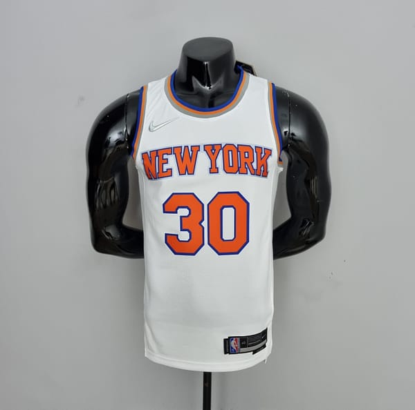 75th Anniversary Randle #30 New York Knicks White NBA Jersey