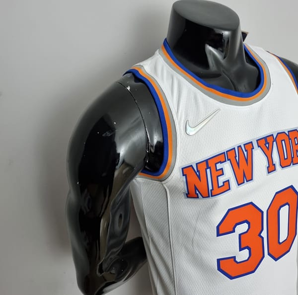 75th Anniversary Randle #30 New York Knicks White NBA Jersey - Image 3