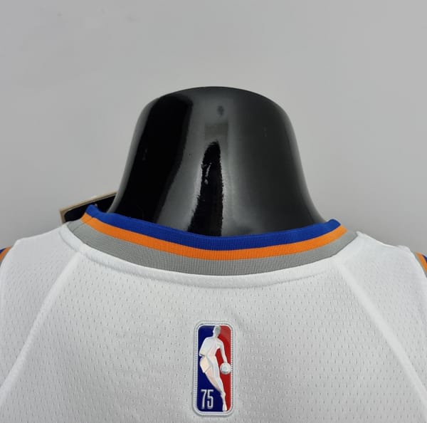 75th Anniversary Randle #30 New York Knicks White NBA Jersey - Image 7