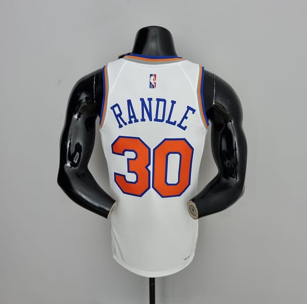 75th Anniversary Randle #30 New York Knicks White NBA Jersey - Image 9
