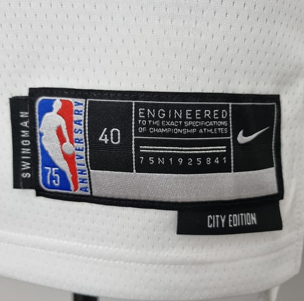 75th Anniversary Lin #17 New York Knicks White NBA Jersey - Image 2