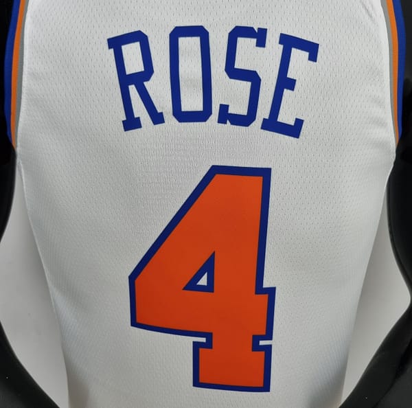 75th Anniversary Ross #4 New York Knicks White NBA Jersey - Image 4