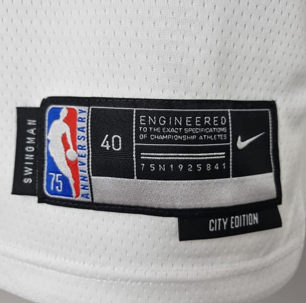 75th Anniversary Barrett #17 New York Knicks White NBA Jersey - Image 2