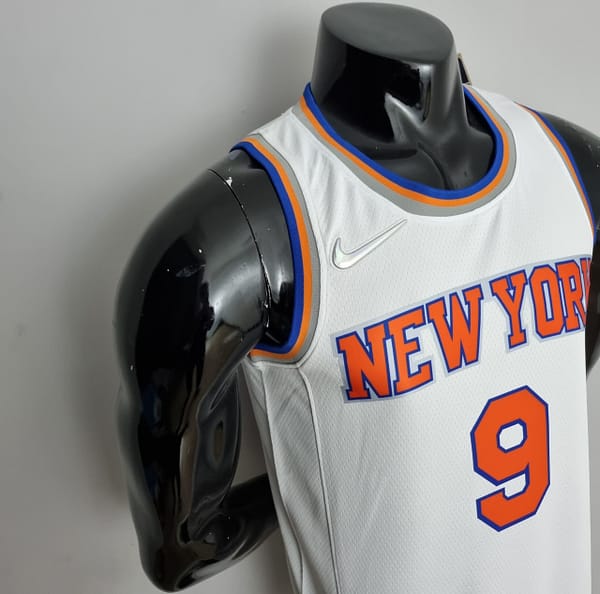 75th Anniversary Barrett #17 New York Knicks White NBA Jersey - Image 3