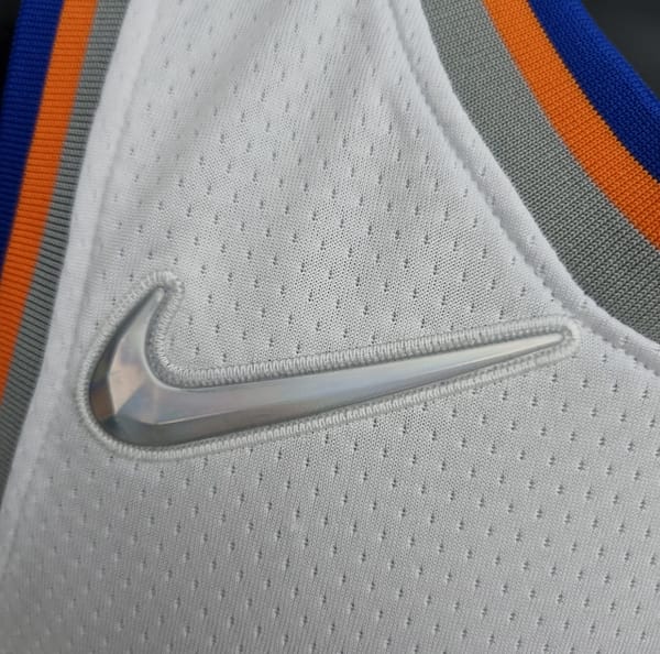75th Anniversary Barrett #17 New York Knicks White NBA Jersey - Image 4
