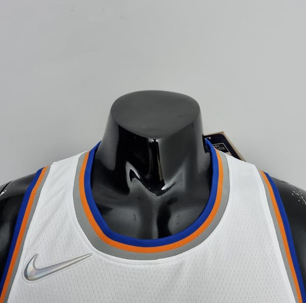 75th Anniversary Barrett #17 New York Knicks White NBA Jersey - Image 5