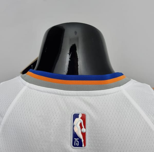 75th Anniversary Barrett #17 New York Knicks White NBA Jersey - Image 7