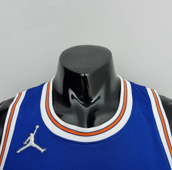 75th Anniversary Ross #4 New York Knicks Jordan Limited Blue NBA Jersey - Image 8
