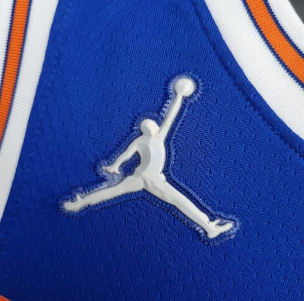 75th Anniversary Anthony #7 New York Knicks Jordan Limited Blue NBA Jersey - Image 2