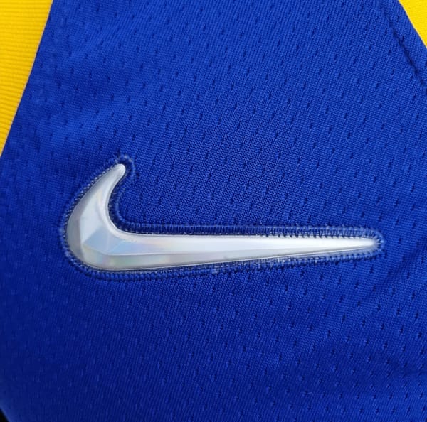 75th Anniversary Toscano#95 Golden State Warriors Mexico Exclusive Blue NBA Jersey - Image 6