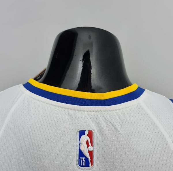 75th Anniversary Toscano#95 Golden State Warriors Mexico Exclusive White NBA Jersey - Image 2