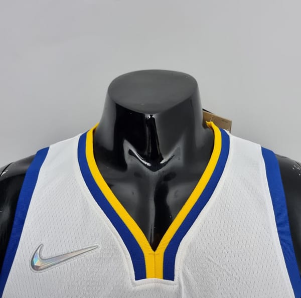 75th Anniversary Toscano#95 Golden State Warriors Mexico Exclusive White NBA Jersey - Image 9
