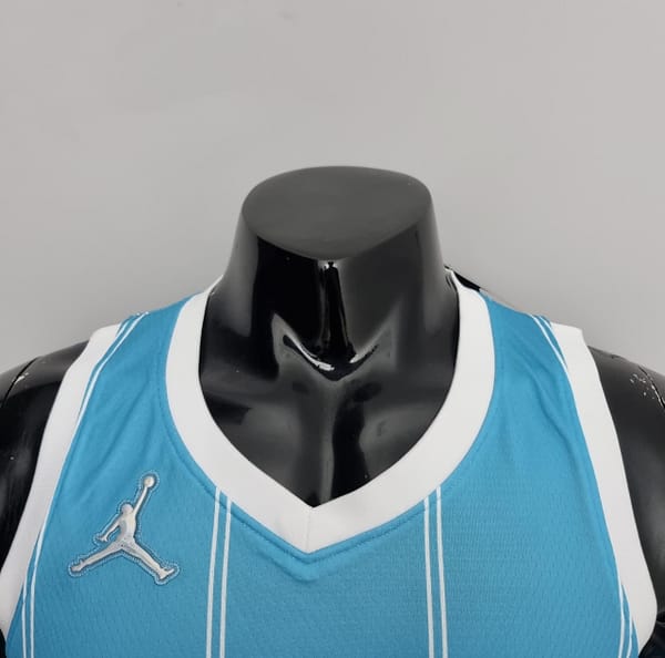 75th Anniversary Oubre jr.#12 Charlotte Hornets Blue NBA Jersey - Image 4