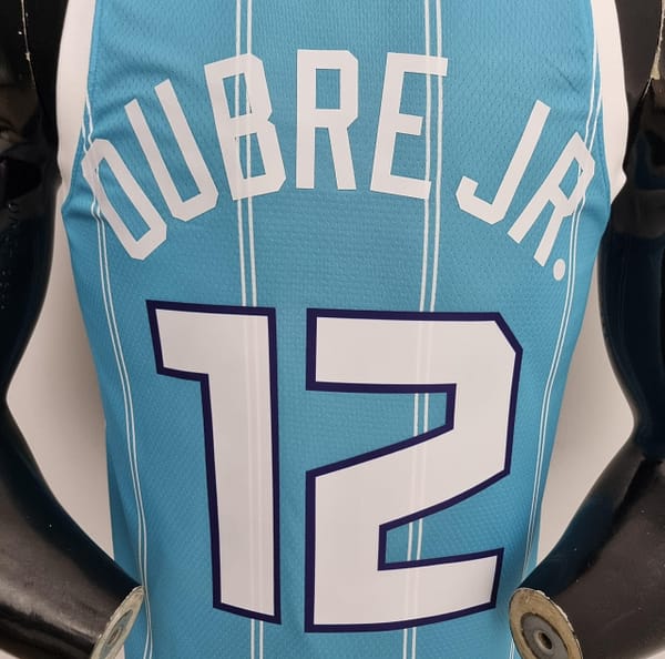 75th Anniversary Oubre jr.#12 Charlotte Hornets Blue NBA Jersey - Image 7