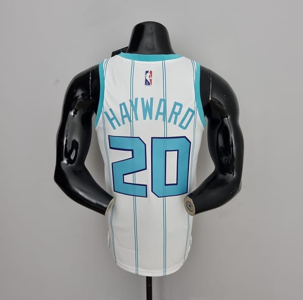75th Anniversary Hayward #20 Charlotte Hornets White NBA Jersey - Image 4