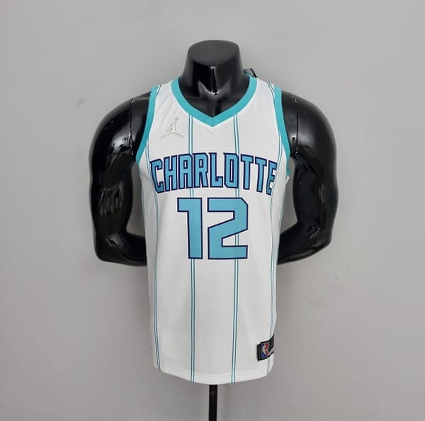 75th Anniversary Oubre #12 Charlotte Hornets White NBA Jersey