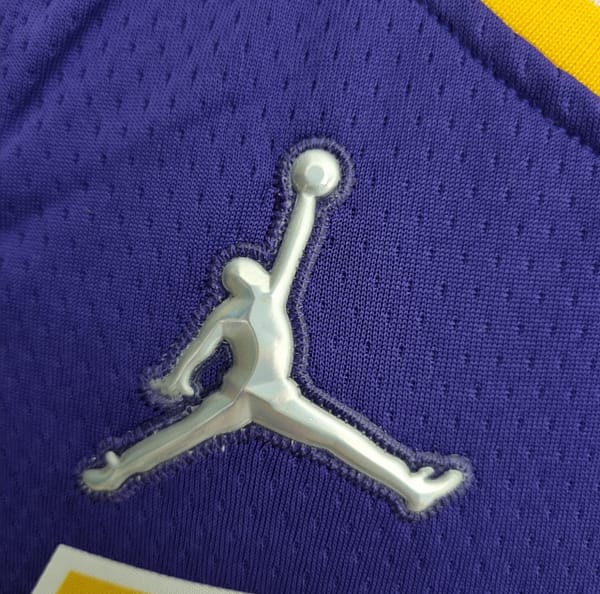 75th Anniversary Davis #3 Los Angeles Lakers Jordan Purple NBA Jersey - Image 8