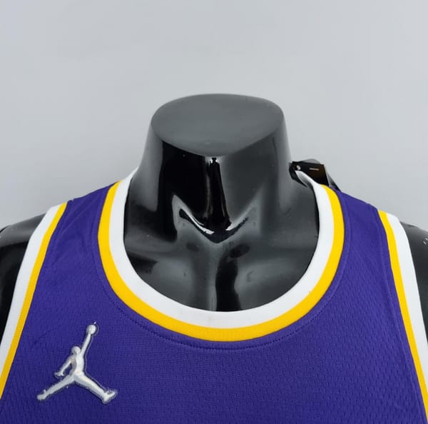 75th Anniversary Westbrook #0 Los Angeles Lakers Jordan Purple NBA Jersey - Image 6