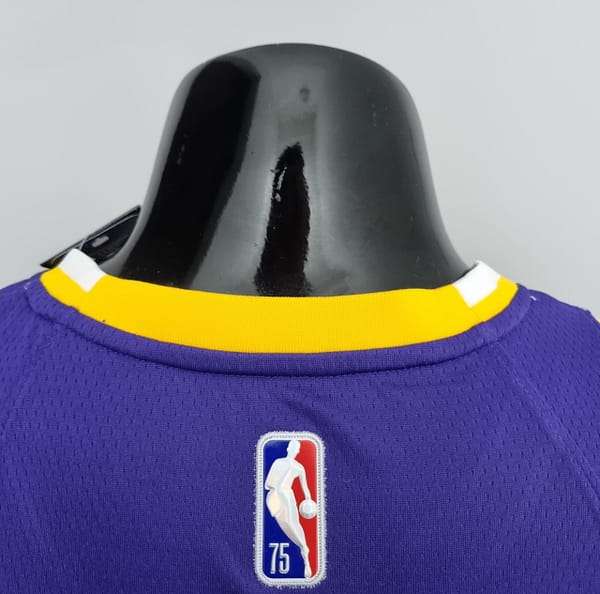 75th Anniversary Westbrook #0 Los Angeles Lakers Jordan Purple NBA Jersey - Image 8