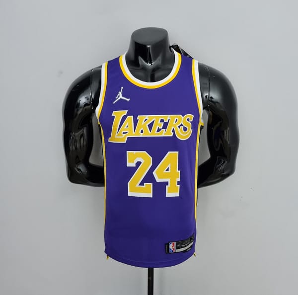 75th Anniversary BRYANT#24 Los Angeles Lakers Jordan Purple NBA Jersey