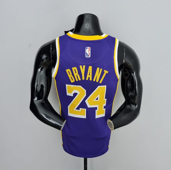 75th Anniversary James #23 Los Angeles Lakers Jordan Purple NBA Jersey - Image 2