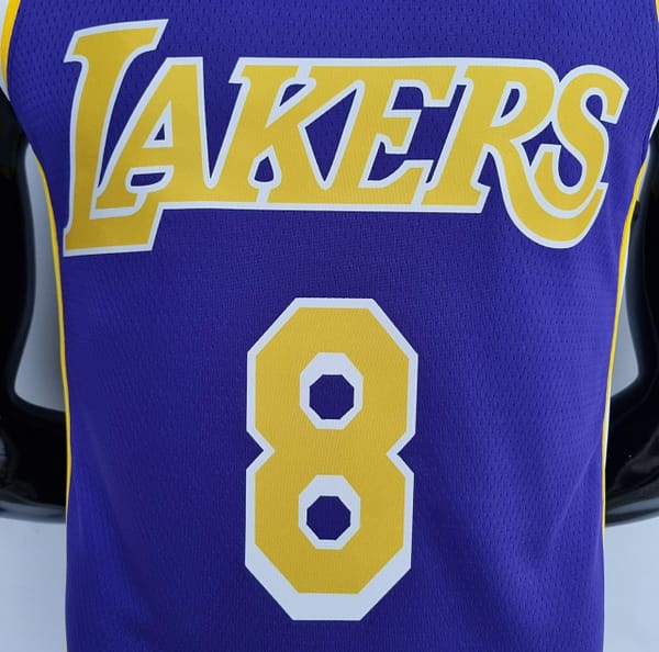 75th Anniversary BRYANT#8 Los Angeles Lakers Jordan Purple NBA Jersey - Image 7