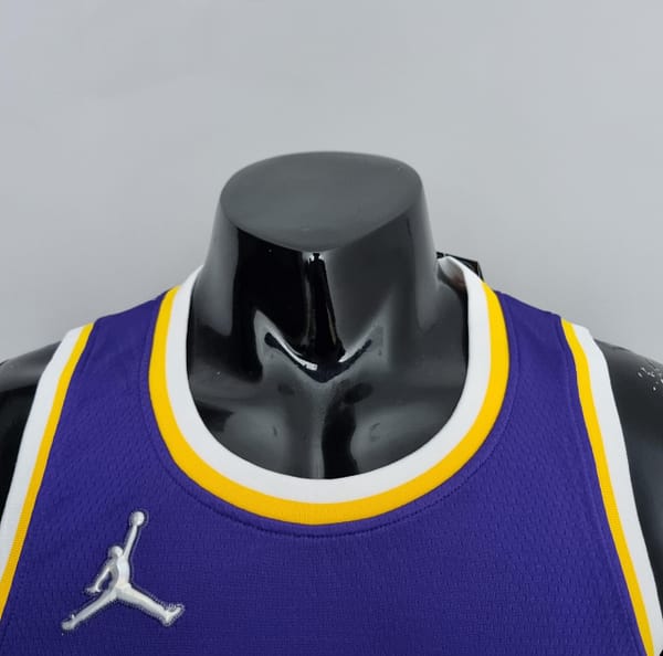 75th Anniversary Anthony #7 Los Angeles Lakers Jordan Purple NBA Jersey - Image 8