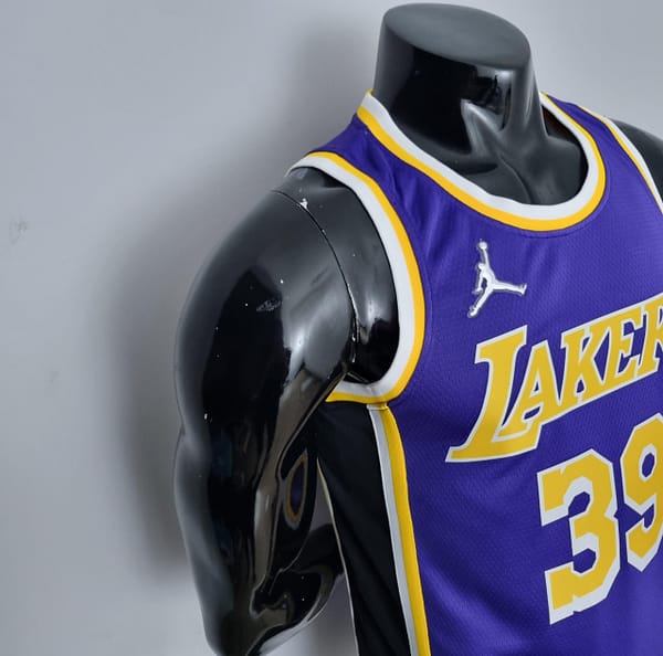 75th Anniversary Howard #39 Los Angeles Lakers Jordan Purple NBA Jersey - Image 7