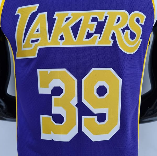 75th Anniversary Howard #39 Los Angeles Lakers Jordan Purple NBA Jersey - Image 10