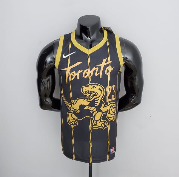 2022 Toronto Raptors VANVLEET#23 City Edition Black NBA Jersey