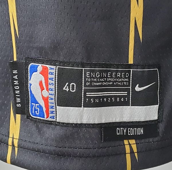 2022 Toronto Raptors VANVLEET#23 City Edition Black NBA Jersey - Image 2