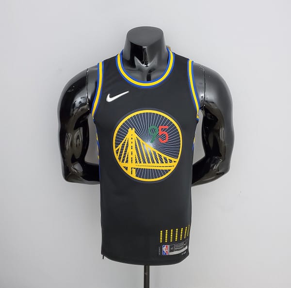2022 75th Anniversary Golden State Warriors TOSCANO#95 Mexico Edition Black NBA Jersey