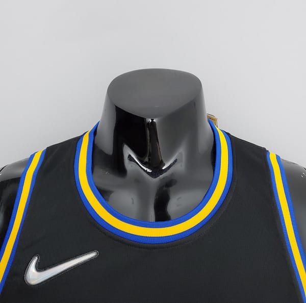 2022 75th Anniversary Golden State Warriors TOSCANO#95 Mexico Edition Black NBA Jersey - Image 9