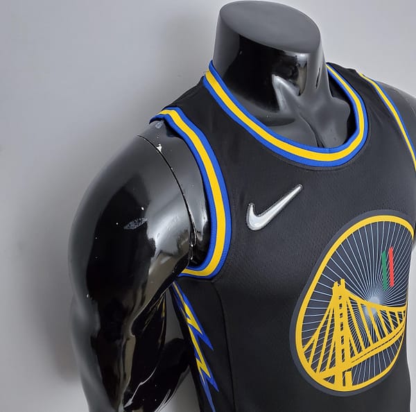 2022 75th Anniversary Golden State Warriors Thompson #11 Mexico Edition Black NBA Jersey - Image 6