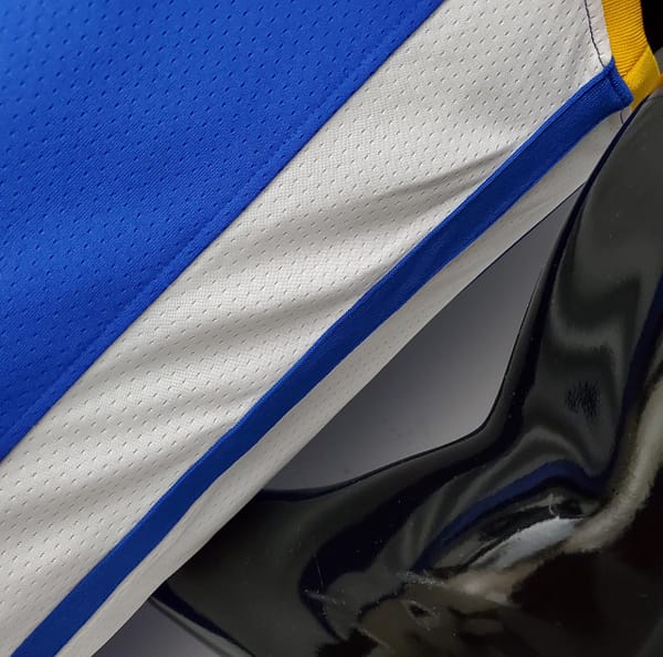 75th Anniversary Golden State Warriors Curry #30 Mexico Edition Blue NBA Jersey - Image 3