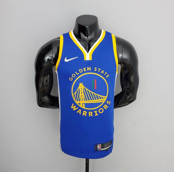 75th Anniversary Golden State Warriors Thompson #11 Mexico Edition Blue NBA Jersey
