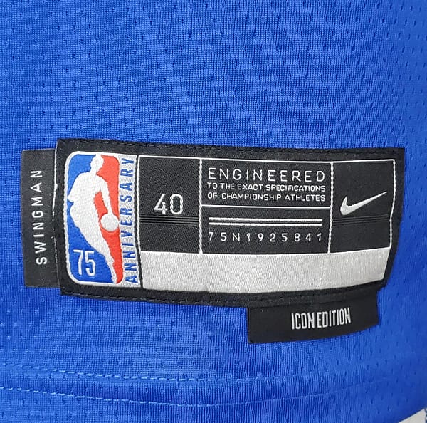 75th Anniversary Golden State Warriors Thompson #11 Mexico Edition Blue NBA Jersey - Image 5