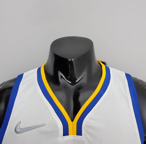 75th Anniversary Golden State Warriors Curry #30 Mexico Edition White NBA Jersey - Image 9