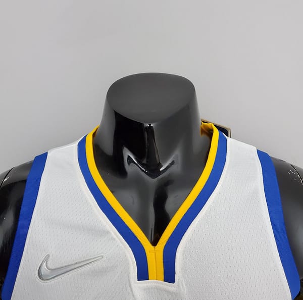 75th Anniversary Golden State Warriors Thompson #11 Mexico Edition White NBA Jersey - Image 6