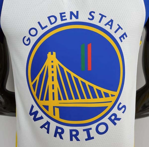 75th Anniversary Golden State Warriors Thompson #11 Mexico Edition White NBA Jersey - Image 7