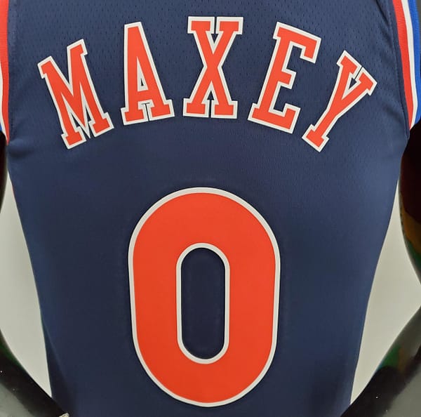 2022 Philadelphia 76ers MAXEY#0 City Edition - Image 9