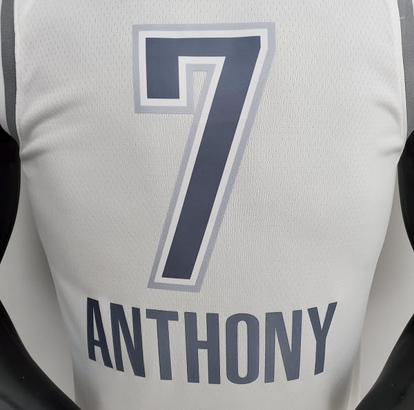 75th Anniversary 2202 Season Oklahoma City Thunder ANTHONY#7 City Edition White NBA Jersey - Image 3