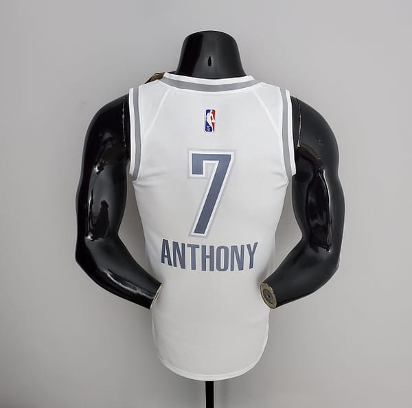 75th Anniversary 2202 Season Oklahoma City Thunder ANTHONY#7 City Edition White NBA Jersey - Image 4