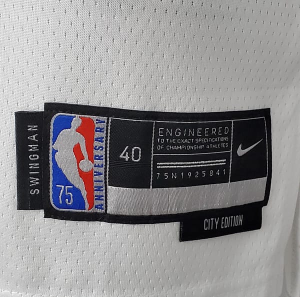 75th Anniversary 2202 Season Oklahoma City Thunder WESTBROOK#0 City Edition White NBA Jersey - Image 2