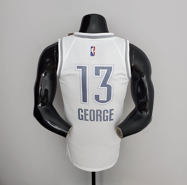 75th Anniversary 2202 Season Oklahoma City Thunder GEORGE#13 City Edition White NBA Jersey - Image 4